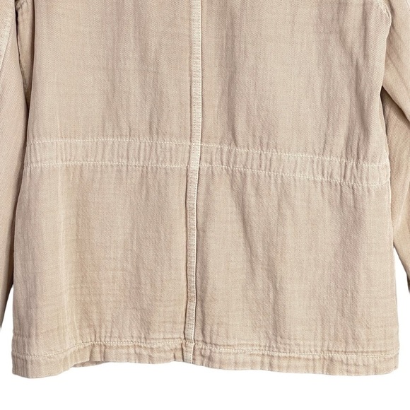 James Perse Utility Jacket Womens Size 3 Large Cotton Safari Military Chore Coat - Picture 11 of 14